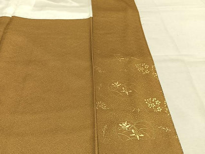 平和屋着物●訪問着　扇面花文　金彩　正絹　逸品　AABM3810fy
