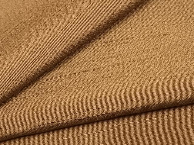 平和屋着物●男性　紬　アンサンブル　色無地　香染色　正絹　逸品　AABM3817fy