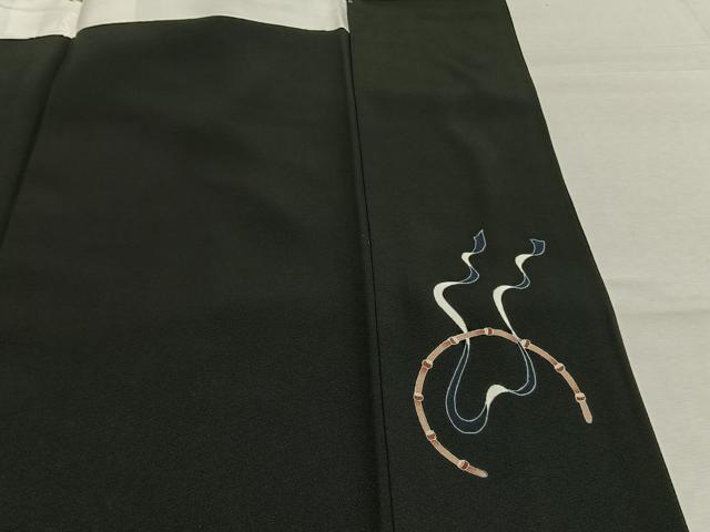 平和屋着物●豪華黒留袖　瓢箪　風神雷神　金彩　鈴乃屋扱い　正絹　逸品　未使用　AABM3823fy