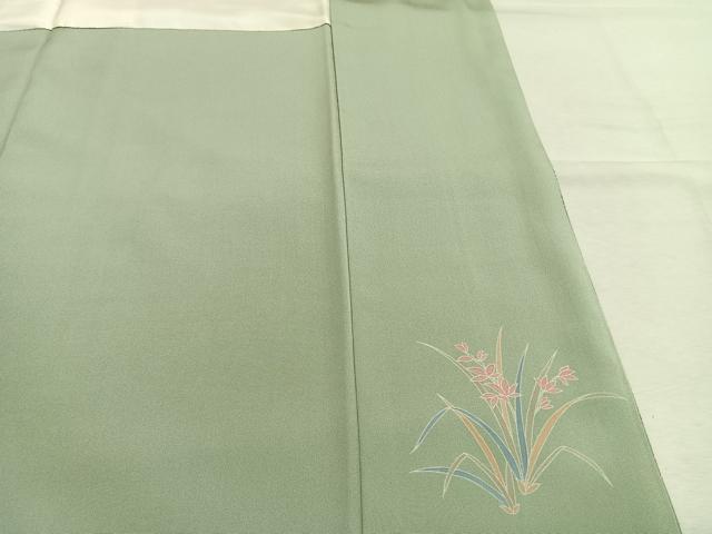 平和屋着物●訪問着　友禅　作家物　枝花文　暈し染め　正絹　逸品　AABM3828fy