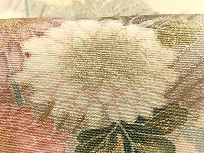 平和屋着物●訪問着　枝花文　暈し染め　金彩　正絹　逸品　AABM3834fy