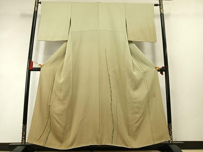 平和屋着物●北大路魯山人　色留袖　手描き　笹竹文　暈し染め　正絹　逸品　AABM3838fy