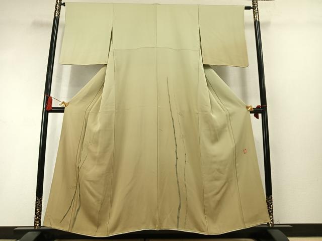 平和屋着物●北大路魯山人　色留袖　手描き　笹竹文　暈し染め　正絹　逸品　AABM3838fy