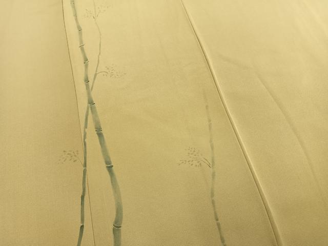 平和屋着物●北大路魯山人　色留袖　手描き　笹竹文　暈し染め　正絹　逸品　AABM3838fy