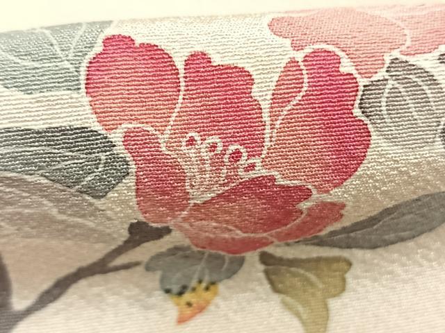 平和屋着物●訪問着　友禅　作家物　枝花文　暈し染め　正絹　逸品　AABM3854fy