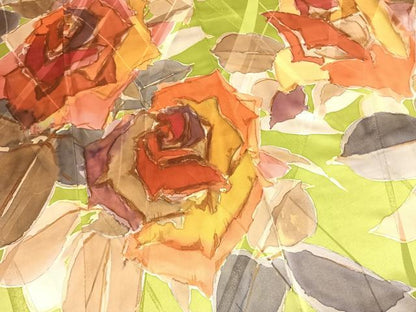 平和屋着物●豪華振袖　作家物　手描き　草花文　正絹　逸品　AABM3856fy