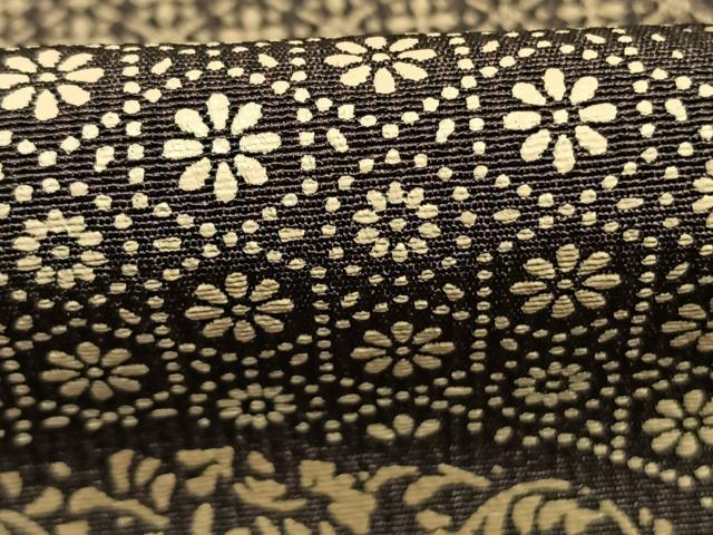 平和屋着物●訪問着　印傳　道長花文　暈し染め　ロング丈　正絹　逸品　AABM3857fy