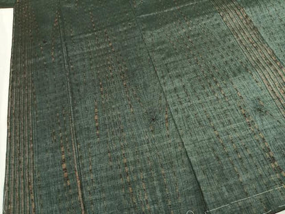 平和屋着物●上質な紬　竜巻絞り　正絹　逸品　未使用　AABM3863fy