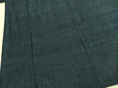 平和屋着物●男性　紬　網代織　正絹　逸品　AABM3865fy