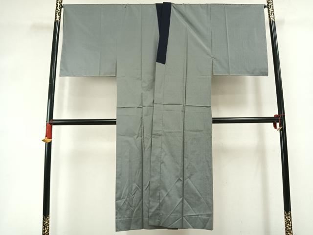 平和屋着物●男性　長襦袢　無双仕立て　格子　正絹　逸品　AABM3869fy