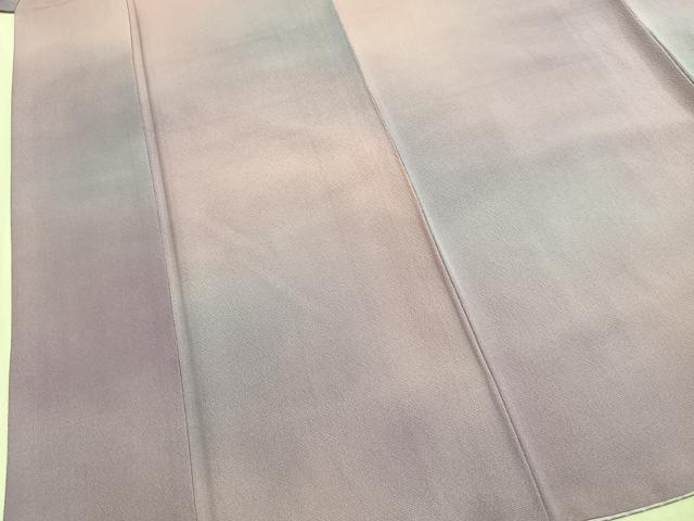 平和屋着物●染色作家　斉藤三才　小紋　霞文　暈し染め　証紙付き　正絹　逸品　AABM3877fy