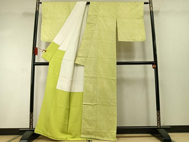 平和屋着物●銀座　志ま亀　大変加工の良い総絞り小紋　正絹　逸品　AABM3882fy