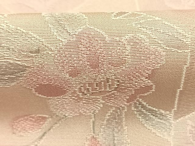 平和屋着物▼上質な小紋　地紋起こし　亀甲花文　正絹　逸品　AABM3883fy