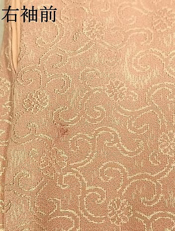 平和屋着物●お召　花唐草文　正絹　逸品　AABM3886fy