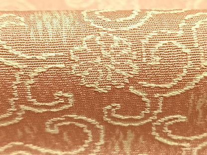 平和屋着物●お召　花唐草文　正絹　逸品　AABM3886fy