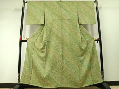 平和屋着物●上質な小紋　霞文　暈し染め　正絹　逸品　AABM3887fy