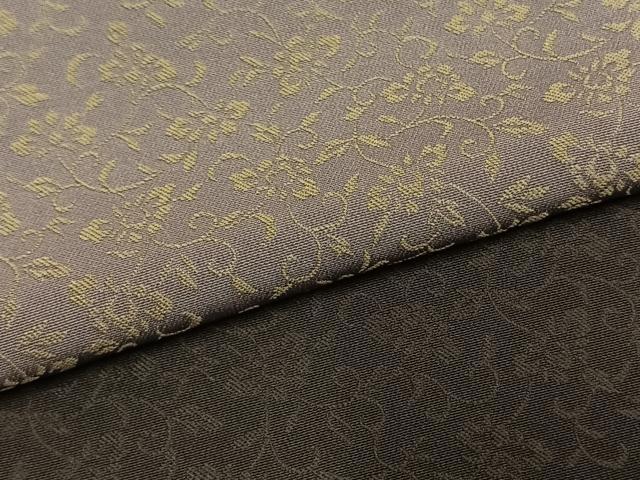 平和屋着物●訪問着　お召地　黄金糸　花唐草文　暈し染め　正絹　逸品　未使用　AABM3898fy