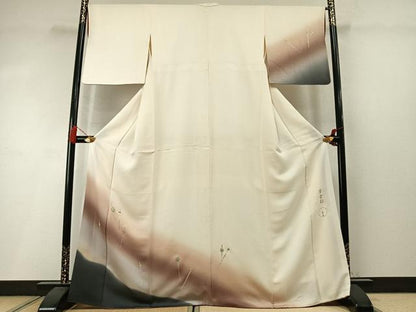 平和屋着物●金彩友禅　卓越技能者・名工・和田光正監修　訪問着　簪　暈し染め　金銀彩　正絹　逸品　AABM3923fy