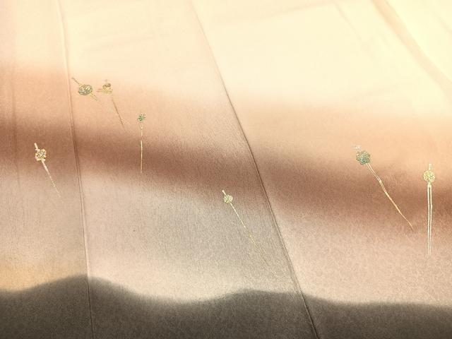 平和屋着物●金彩友禅　卓越技能者・名工・和田光正監修　訪問着　簪　暈し染め　金銀彩　正絹　逸品　AABM3923fy