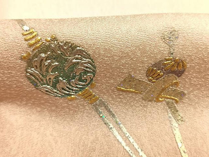平和屋着物●金彩友禅　卓越技能者・名工・和田光正監修　訪問着　簪　暈し染め　金銀彩　正絹　逸品　AABM3923fy