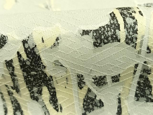 平和屋着物●訪問着　作家物　草花文　シルエット　暈し染め　鈴乃屋扱い　正絹　逸品　AABM3930fy
