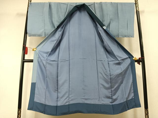 平和屋着物●男性　長襦袢　袷　絞り　風景文　鹿　キングサイズ　正絹　逸品　AABM3938fy