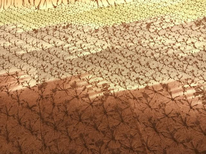 平和屋着物●訪問着　紬地　総絞り　霞文　正絹　逸品　AABM3948fy