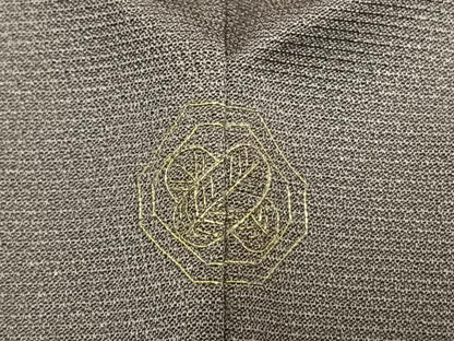 平和屋着物●訪問着　駒刺繍　松皮菱抽象文　金銀彩　正絹　逸品　AABM3954fy