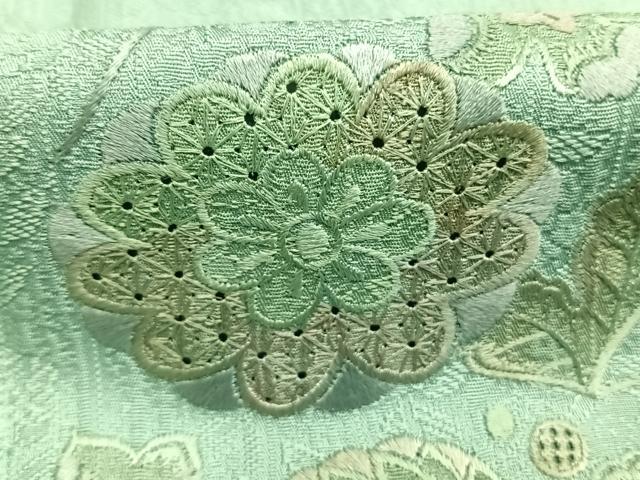 平和屋着物●中国三大刺繍　スワトウ刺繍　汕頭刺繍　総刺繍　色留袖　辻が花　正絹　逸品　AABM3961fy