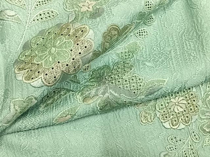 平和屋着物●中国三大刺繍　スワトウ刺繍　汕頭刺繍　総刺繍　色留袖　辻が花　正絹　逸品　AABM3961fy