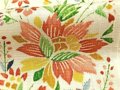 平和屋着物●上質な小紋　紬地　草花間道　正絹　逸品　AABM3965fy