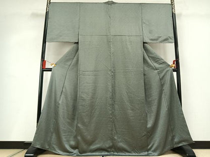 平和屋着物●江戸小紋　鮫小紋柄　黒地　正絹　逸品　AABM3969fy
