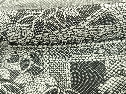 平和屋着物●江戸小紋　訪問着　風景花文　正絹　逸品　AABM3980fy