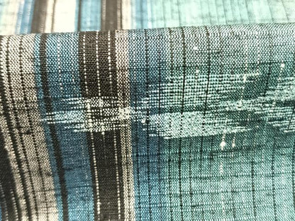 平和屋着物●上質な紬　流水矢羽文　正絹　逸品　未使用　AABM3982fy