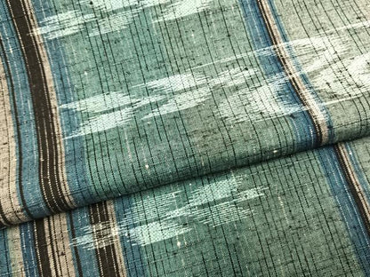 平和屋着物●上質な紬　流水矢羽文　正絹　逸品　未使用　AABM3982fy