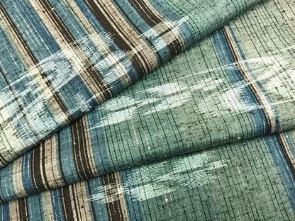 平和屋着物●上質な紬　流水矢羽文　正絹　逸品　未使用　AABM3982fy