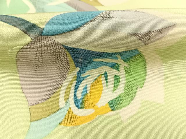 平和屋着物●訪問着　枝花文　正絹　逸品　AABM3984fy