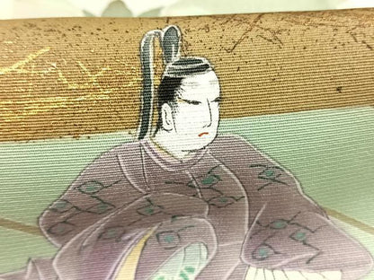 平和屋着物●豪華黒留袖　作家物　色紙重ね人物花文　暈し染め　金彩　反端付き　正絹　逸品　未使用　AABM3988fy