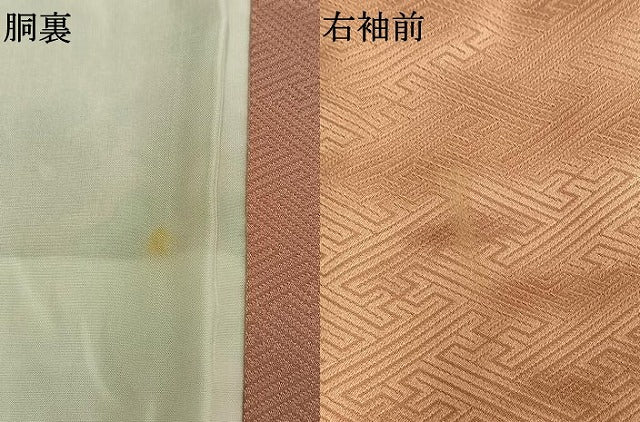 平和屋着物●訪問着　熨斗花文　暈し染め　金彩　正絹　逸品　AABM3994fy