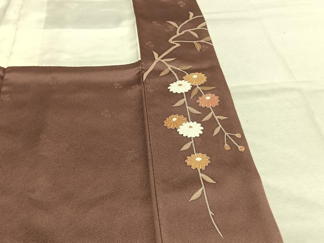 平和屋着物●訪問着　花蝶文　暈し染め　金銀彩　正絹　逸品　未使用　AABM4002fy