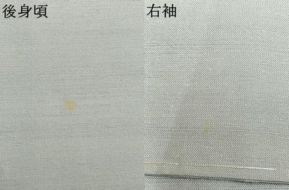 平和屋着物●五月みどりプロデュース　結城紬地　訪問着　総刺繍　抽象文様　銀糸　正絹　逸品　AABM4011fy