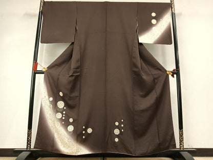 平和屋着物●訪問着　吉祥花文　暈し染め　金彩　正絹　逸品　AABM4017fy