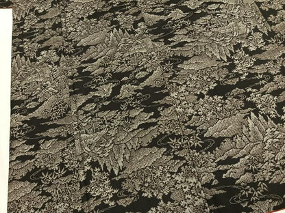 平和屋着物●本場大島紬　割り込み絣　風景文　正絹　逸品　AABM4019fy