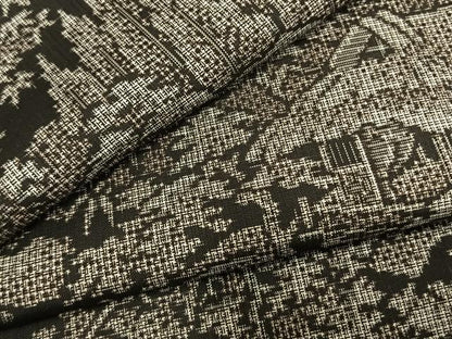平和屋着物●本場大島紬　割り込み絣　風景文　正絹　逸品　AABM4019fy