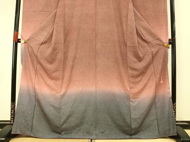 平和屋着物●豪華振袖　江戸小紋　池田深光作　鮫小紋柄　暈し染め　正絹　逸品　AABM4024fy