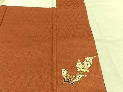 平和屋着物●訪問着　草花文　暈し染め　金彩　正絹　逸品　AABM4036fy