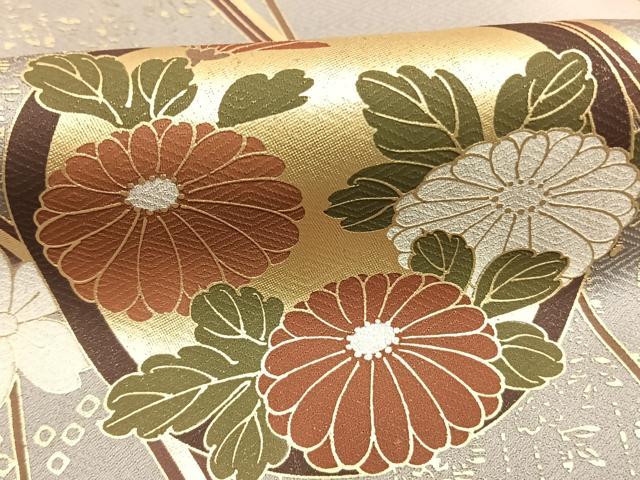 平和屋着物●訪問着　花蝶丸文　暈し染め　金彩　ロング丈　正絹　逸品　AABM4047fy