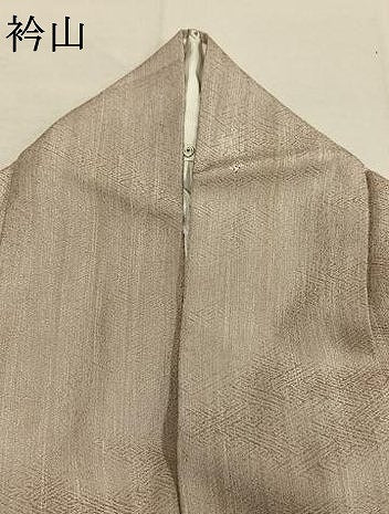 平和屋着物●上質な小紋　草花文　金彩　正絹　逸品　AABM4054fy