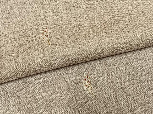 平和屋着物●上質な小紋　草花文　金彩　正絹　逸品　AABM4054fy