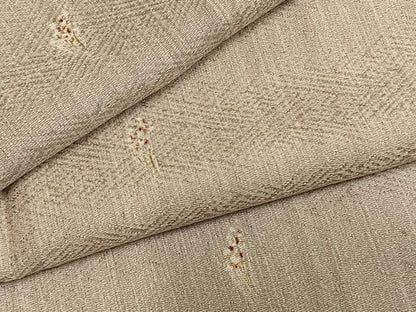 平和屋着物●上質な小紋　草花文　金彩　正絹　逸品　AABM4054fy